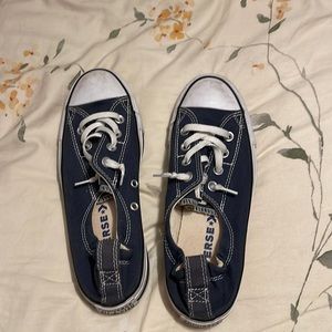 Navy Blue Slip On Navy Converse